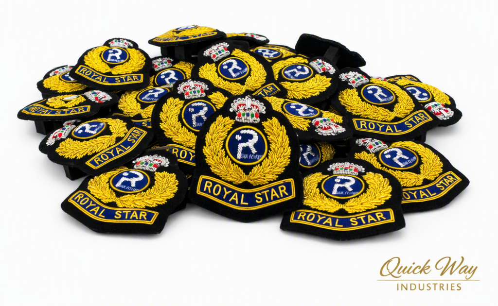 Custom Embroidered Royal Star Badge Manufacturer and Wholesale Supplier